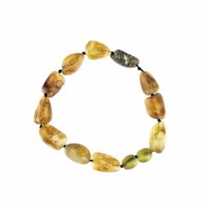 Ham Yetişkin Sarı Kahve Kehribar Bileklik