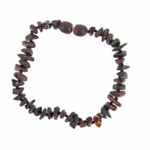 Ham Yetişkin Koyu Kahve Kehribar Bileklik