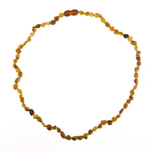 Bal Renkli Şekilsiz Yetişkin Kehribar Kolye