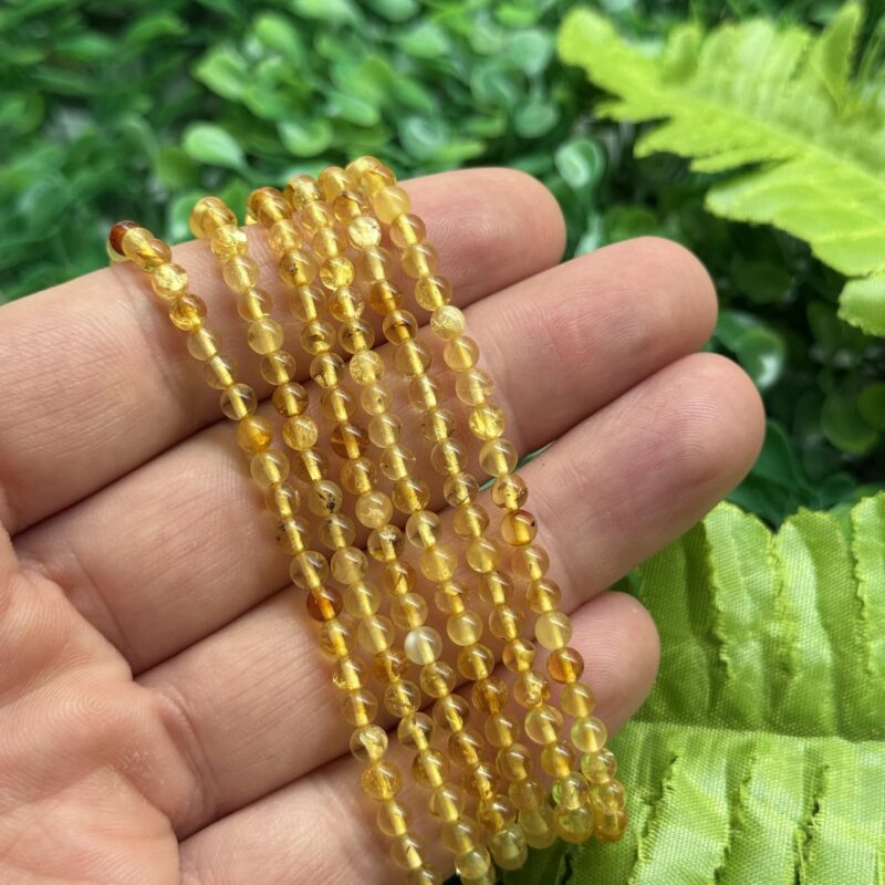 4 Mm Sari Renkli Dizi Kehribar 4 Mm Sari Renkli Dizi Kehribar