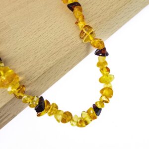 5 MM Kırık Sarı Kahve Dizi Kehribar