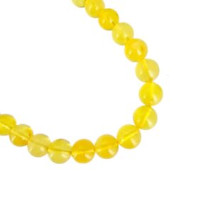 8 MM Küre Dizi Sarı Kehribar