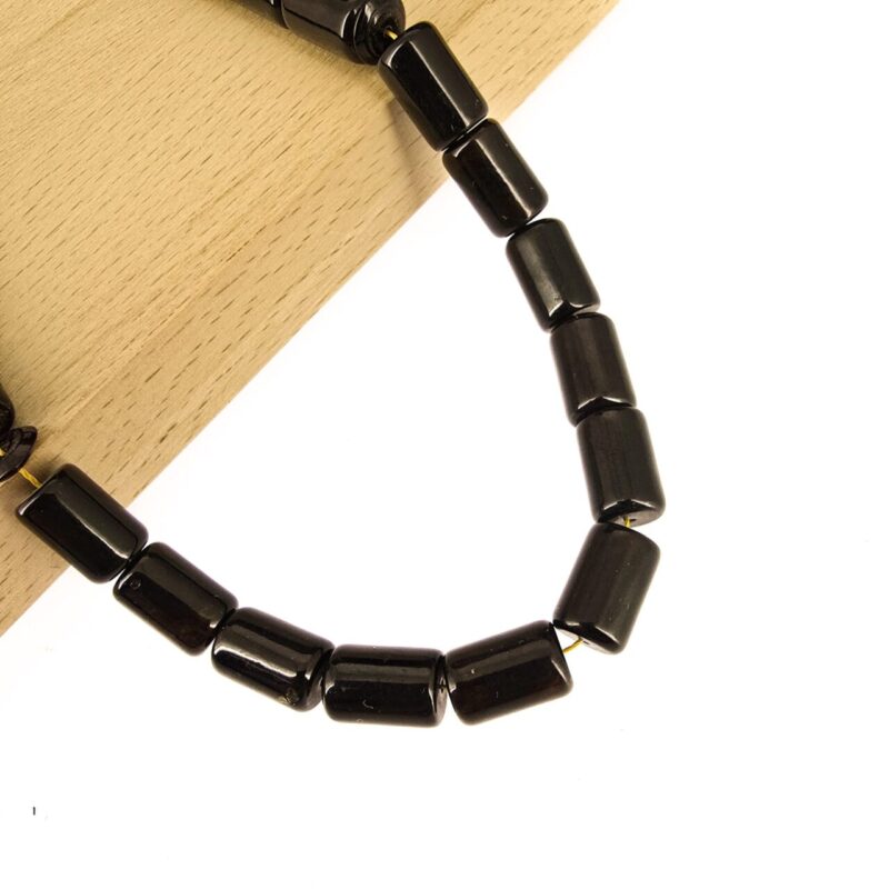 8x12 MM Silindir Kesme Kehribar Tesbih