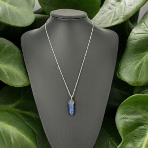 Altıgen Pandül Lapis Taşı Kolye