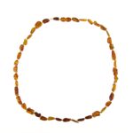 Amorf Acik Kahve Yetiskin Kehribar Kolye 3