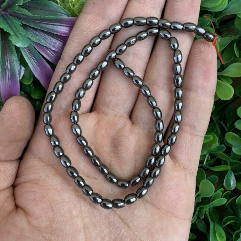 Arpa Füme Hematit Taşı 4x6 MM Arpa Füme Hematit Taşı 4x6 MM