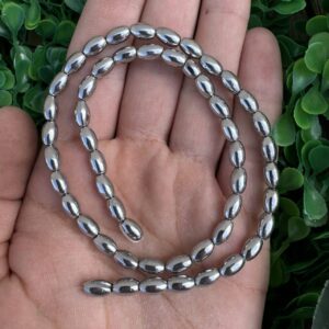 Arpa Gümüş Hematit Taşı 5x8 MM