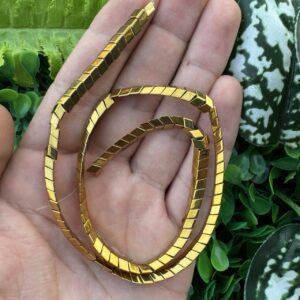 Balık Sırtı Gold Hematit Taşı 6x2 MM