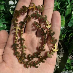 Çapa Gold Hematit Taşı 13x10 MM