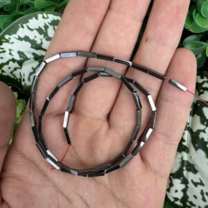 Dikdörtgen Füme Hematit Taşı 2x8 MM