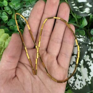 Dikdörtgen Gold Hematit Taşı 2x8 MM