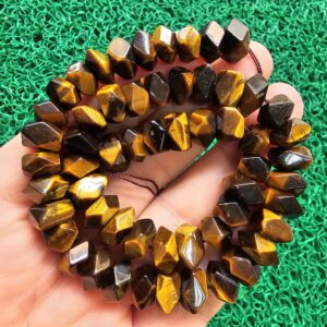 Dikdörtgen Kahve Kaplan Gözü Taşı 10 MM