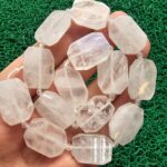 Dikdörtgen Kristal Kuvars Taşı 18x25 MM