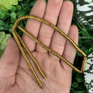 Disk Gold Hematit Taşı 4x2 MM