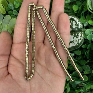 Disk Soft Gold Hematit Taşı 4x2 MM