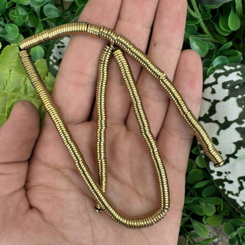 Disk Soft Gold Hematit Taşı 6x1 MM