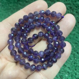 Faset Küre Ametist Taşı 6 MM