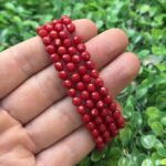 Fasetli Kure Dogal Mercan Tasi 5 Mm 3