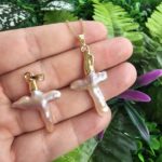 Haç Doğal İnci Kolye