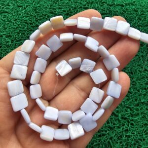 Kare İndigo Sedef Taşı 8 MM