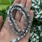 Kare Parlak Gümüş Hematit Taşı 6x1 MM