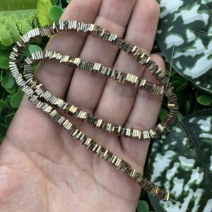 Kare Soft Gold Hematit Taşı 4x1 MM