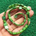 Kare Yeşil Sedef Taşı 8 MM