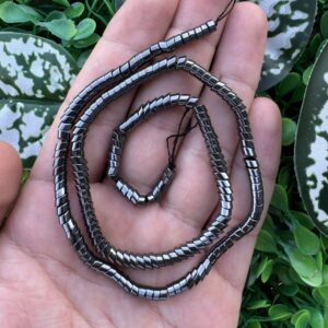 Kesik Silindir Füme Hematit Taşı 4 MM