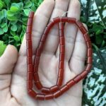 Küçük Silindir Karnelyan Akik Taşı 6x8 MM