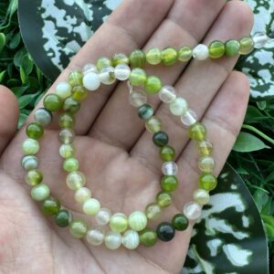 Küre Açık Yeşil Akik Taşı 6MM