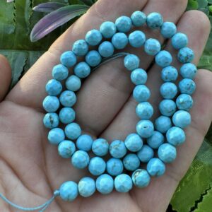 Küre Fasetli Turkuaz Taşı 6 MM