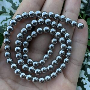 Küre Gümüş Hematit Taşı 6 MM