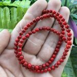 Küre Kırmızı Turkuaz Taşı 4 MM