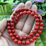 Küre Kırmızı Turkuaz Taşı 8 MM