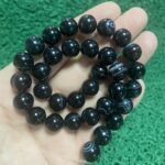 Küre Siyah Akik Taşı 12 MM