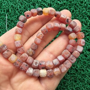 Mat Kahve Küp Akik Taşı 7 MM