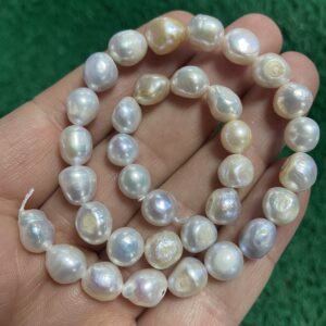 Oval Doğal İnci 9 MM