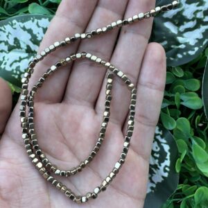 Oval Küp Soft Gold Hematit Taşı 3x3 MM