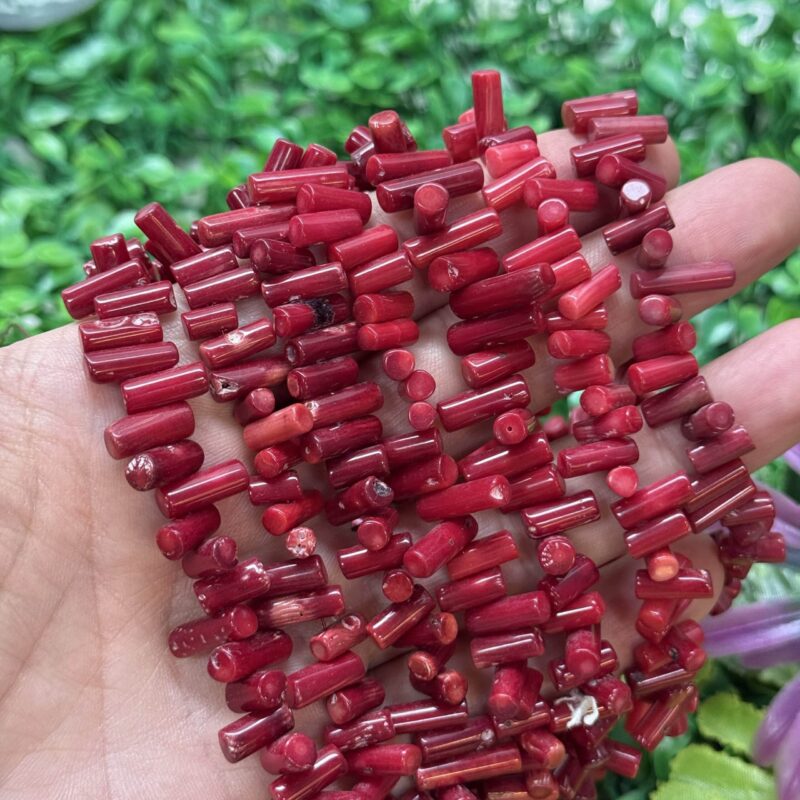 Silindir Cubuk Dogal Mercan Tasi 8 Mm 2