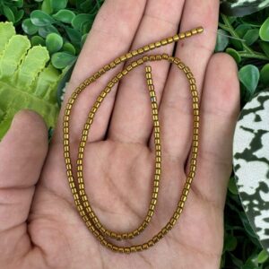 Silindir Gold Hematit Taşı 2x2 MM