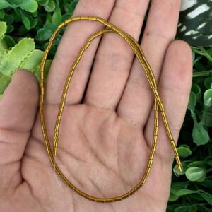 Silindir Gold Hematit Taşı 2x4 MM