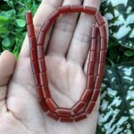 Silindir Karnelyan Akik Taşı 6x10 MM