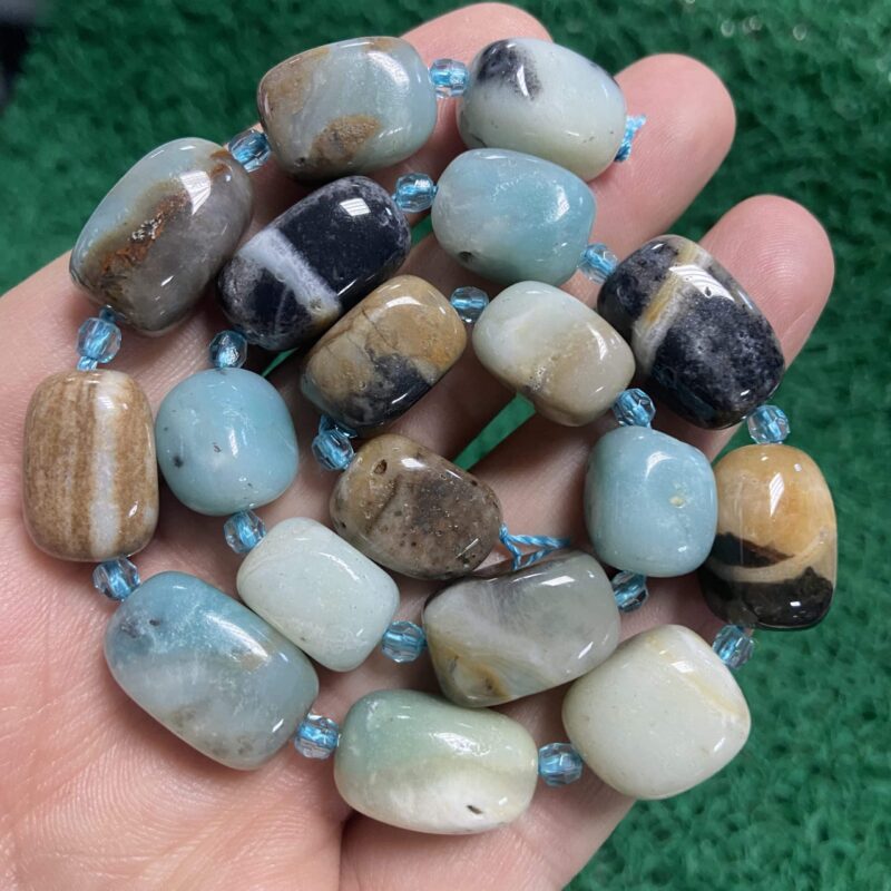 Tambur Amazonit Taşı 10 MM