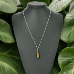 Uzun Damla Kaplan Gözü Kolye