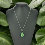 Yayvan Damla Aventurin Taşı Kolye