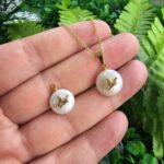 Zirkon Kral Tacı Doğal İnci Kolye