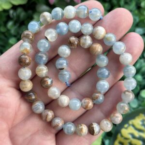 5A Mavi Küre Kalsit Taşı 8 MM