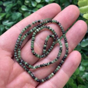 Faset Kesimli Rondele Anyolit Taşı 3x2 MM