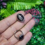 Obsidyen Taşlı Yüzük