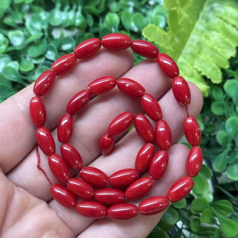 Arpa Dogal Mercan Tasi 7x11 Mm